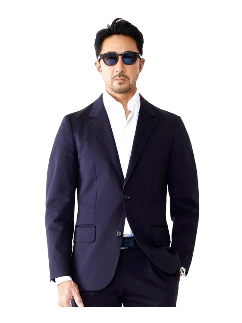 【SALE/10%OFF】DRESSTERIOR 【セットアップ可】《干場義雅*MOVB*DRESSTERIOR》トリプルコラボ DUPLEX COTTONジャケット ドレステリア ジャケット・アウター テーラードジャケット・ブレザー ネイビー【RBA_E】【送料無料】