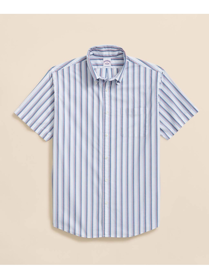 【SALE／20%OFF】BROOKS BROTHERS 綿織物ポプリン シーズナルパターン 遊撃手捩り フライデープルオーバー ブルックス ブラザーズ トップス プルオーバー・トップ 青色 白いこと【RBA_E】【貨物輸送無料】