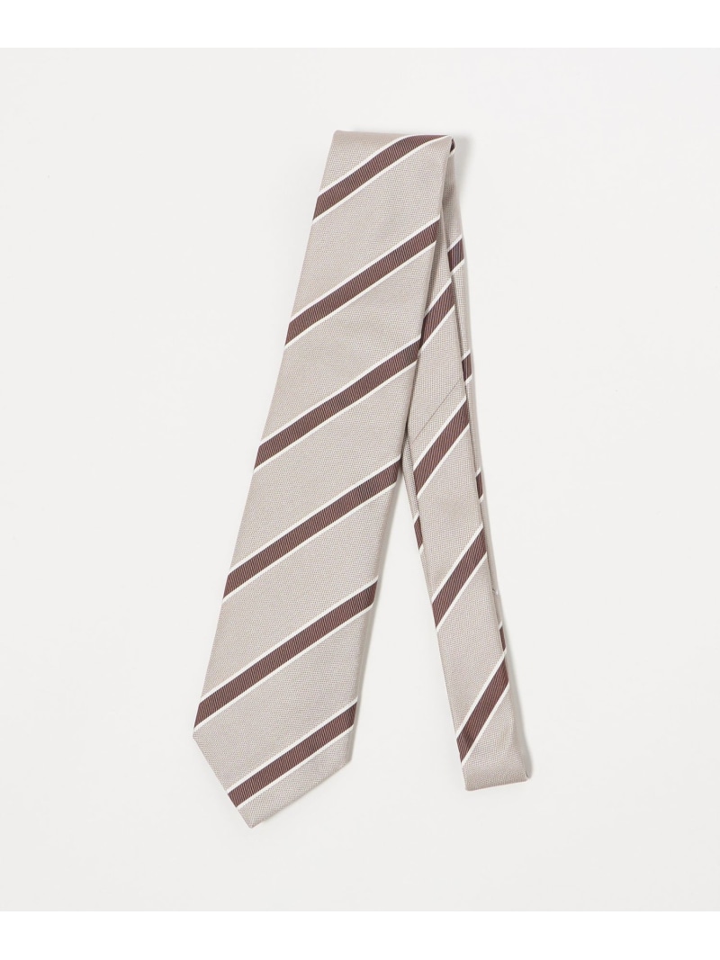 UNITED ARROWS カラー レジメンタル ネクタイ ユナイテッドアローズ スーツ・フォーマル ネクタイ・蝶ネクタイ ベージュ グレー【送料無料】
