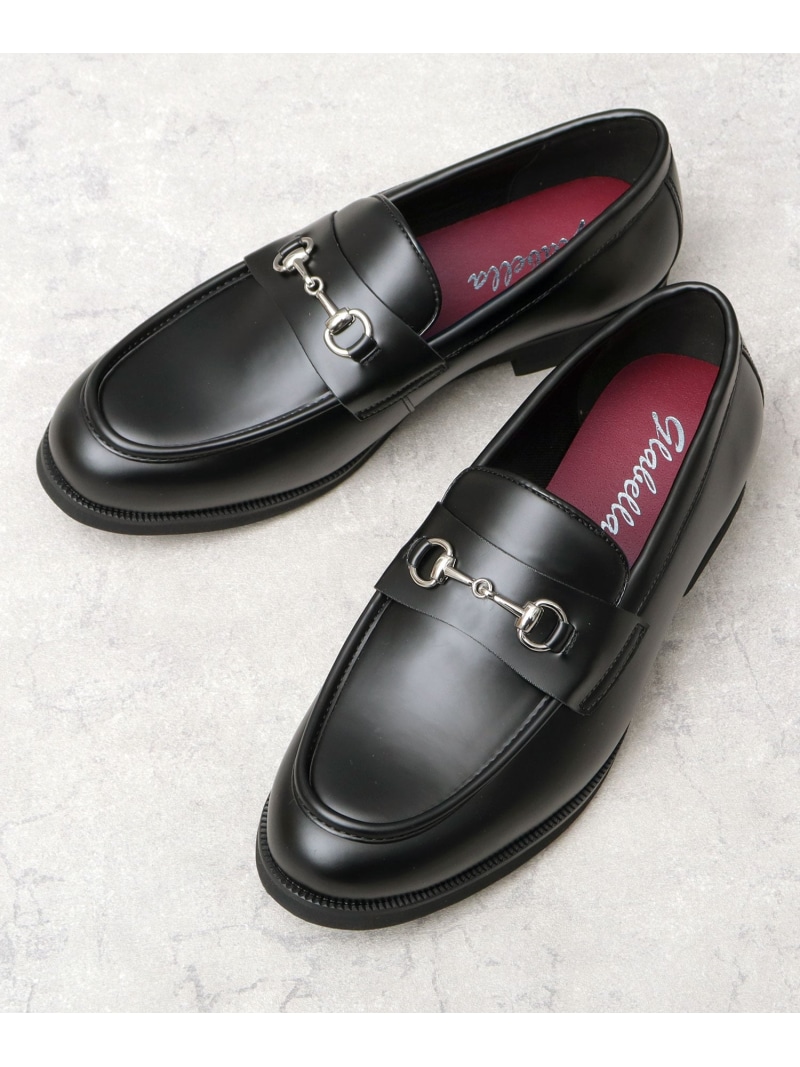 glabella ビットローファー ローファー メンズ 靴 黒 軽量 グラベラ glabella エー.エム.エス. シューズ・靴 ローファー ブラック【送料無料】