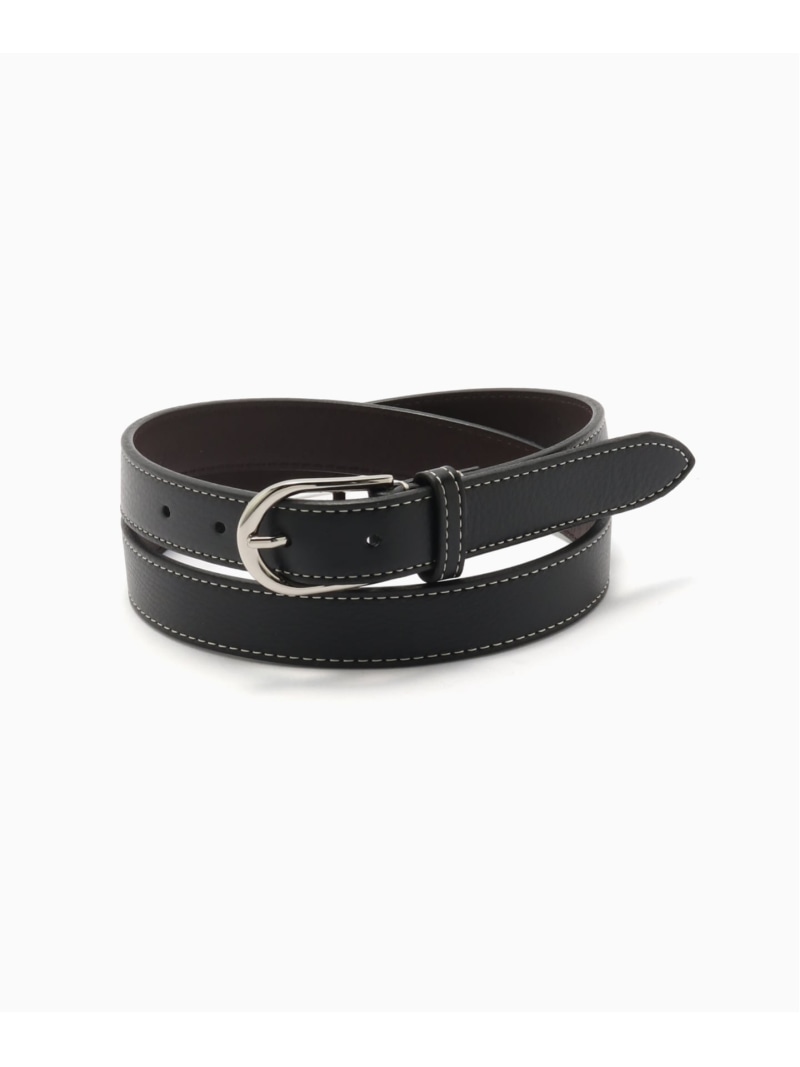 EDIFICE ILCEA MOUSSE カーフベルト エディフィス ファッション雑貨 ベルト ブラウン ブラック【送料無料】| Fashion Men