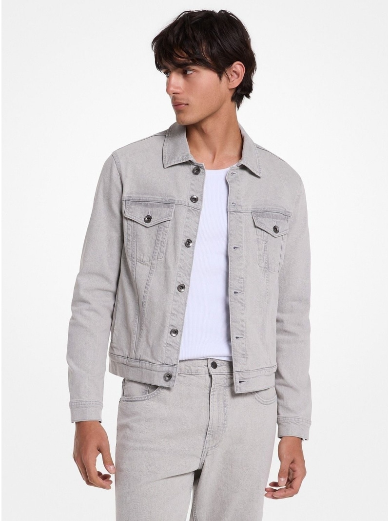 【SALE／78%OFF】MICHAEL KORS 貨物自動車 上衣 マイケル授業計画 マイケル・授業計画 ジャケット・アウター ジーンズ上衣 薄墨色【RBA_E】【貨物輸送無料】 コート・ジャケット-メンズファッション