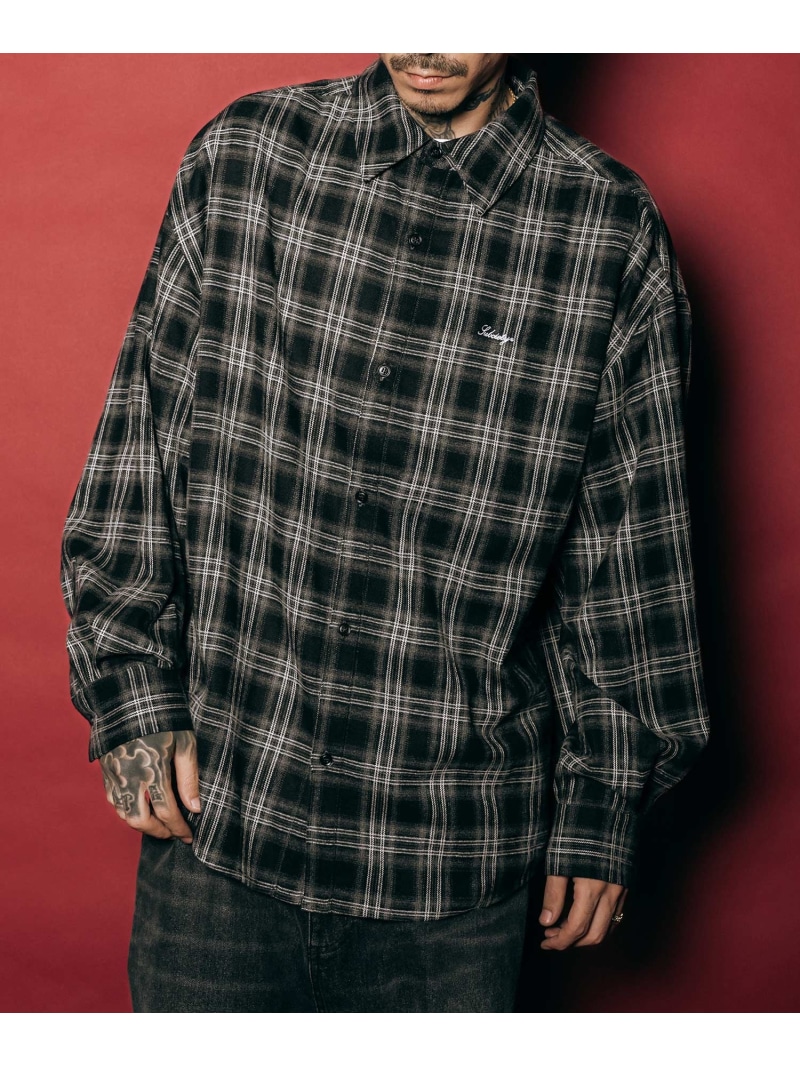 【SALE／20%OFF】Subciety Essentials Essential check shirt サブサエティ トップス シャツ・ブラウス ブラック ブラウン【RBA_E】【送料無料】