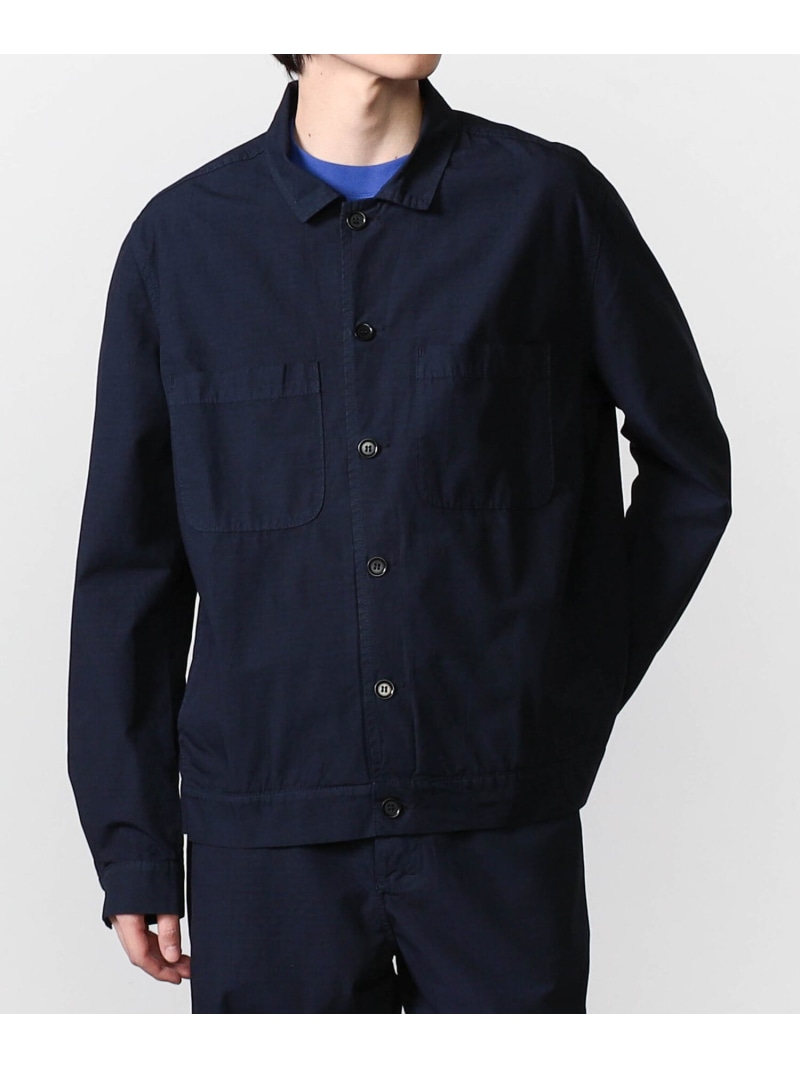 Bshop VETRA ｜ ＜別注＞リップストップ カバーオールジャケット MEN ビショップ ジャケット・アウター テーラードジャケット・ブレザー ベージュ ネイビー【送料無料】