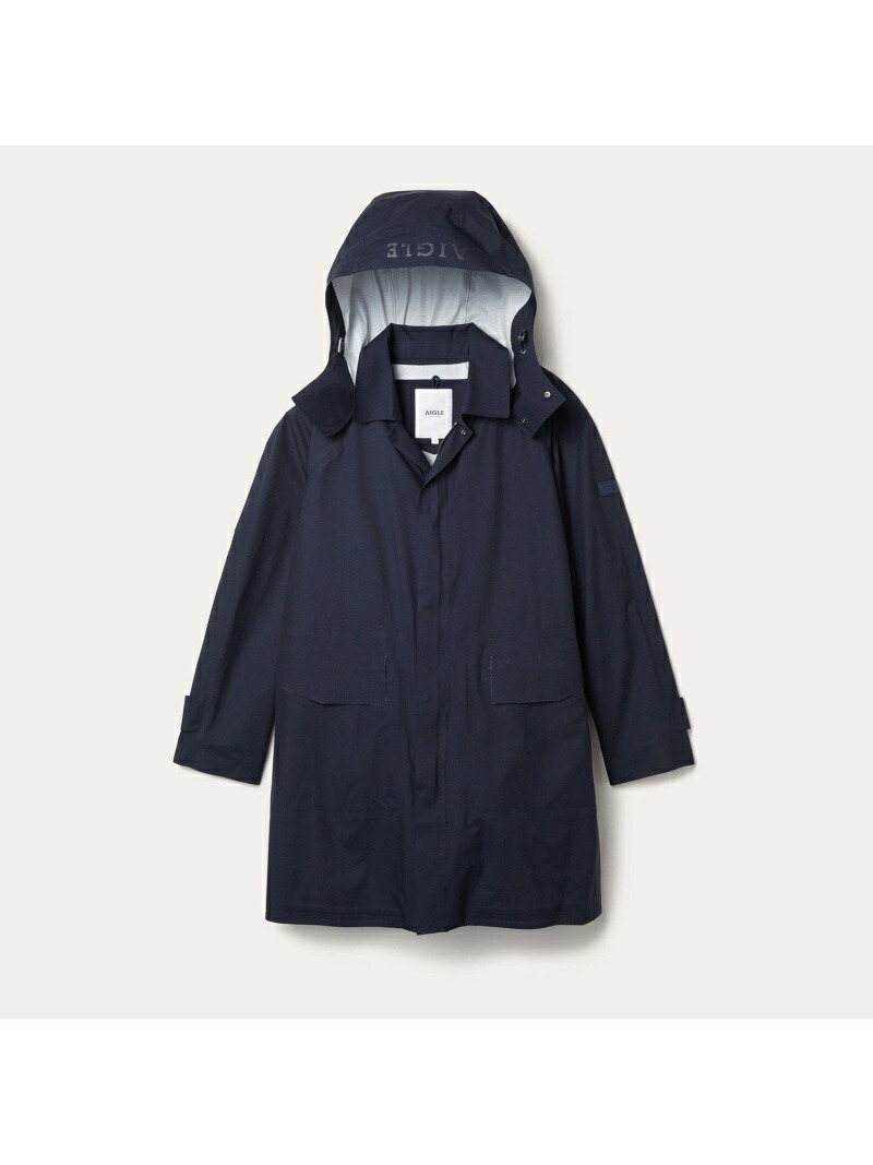 【SALE/50%OFF】AIGLE透湿防水ブリアンライディングコートエーグルコート/ジャケットレインコートブルーホワイトベージュ【RBA_E】【送料無料】
