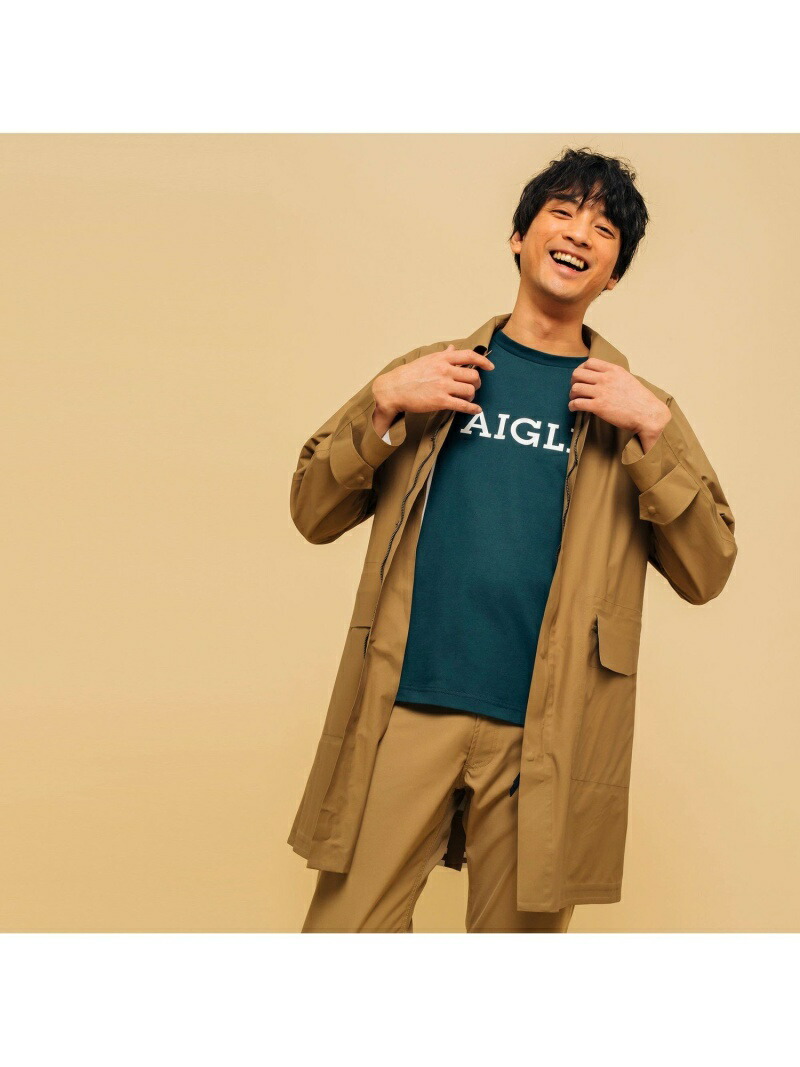 【SALE/50%OFF】AIGLE透湿防水ブリアンライディングコートエーグルコート/ジャケットレインコートブルーホワイトベージュ【RBA_E】【送料無料】
