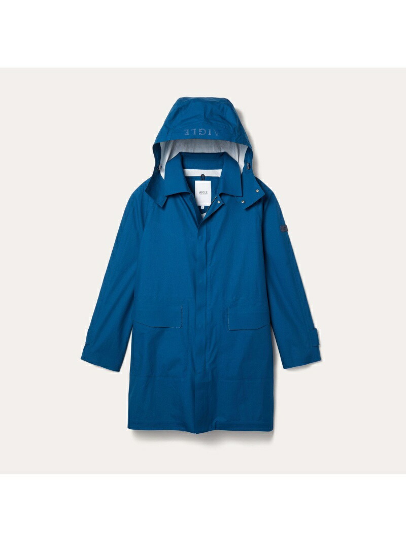 【SALE/50%OFF】AIGLE透湿防水ブリアンライディングコートエーグルコート/ジャケットレインコートブルーホワイトベージュ【RBA_E】【送料無料】