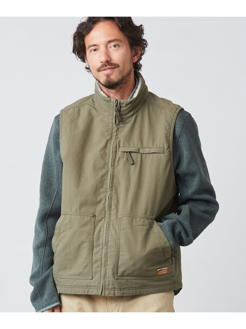L.L.Bean ビーンズ・ユーティリティ・ベスト 米国フィット・レギュラー エルエルビーン トップス ベスト・ジレ ブラック カーキグリーン ブラウン【送料無料】｜ Fashion Men