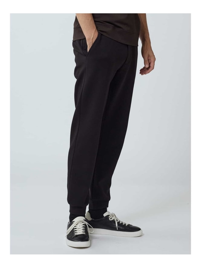 【SALE／50%OFF】Aquascutum MEN 【KING SIZE】TEC.3 Trip:Cardboard-knit Jogger-pants アクアスキュータム トップス カットソー・Tシャツ ブラック【RBA_E】【送料無料】