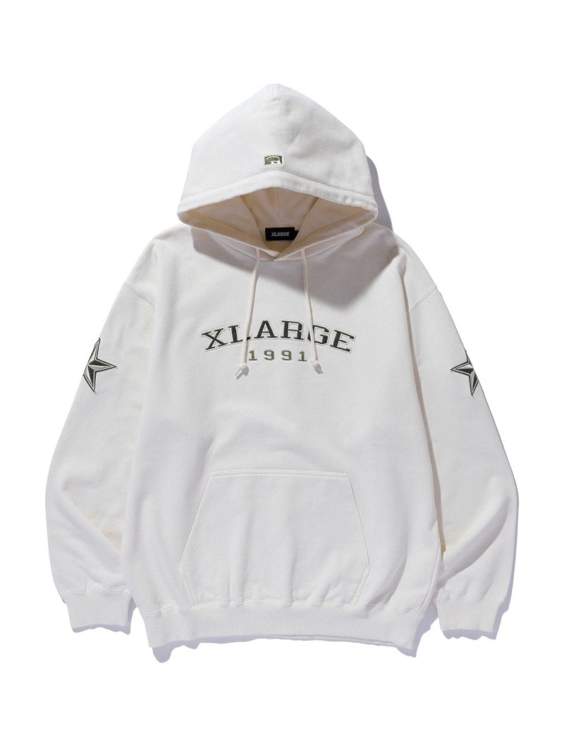 【SALE／30%OFF】XLARGE 1991 HOODED SWEATSHIRT エクストララージ トップス スウェット・トレーナー カーキグリーン ブラック ホワイト【RBA_E】【送料無料】