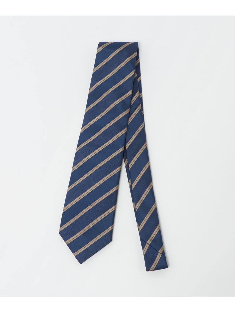 UNITED ARROWS カラー レジメンタル ネクタイ ユナイテッドアローズ スーツ・フォーマル ネクタイ・蝶ネクタイ ブラウン ネイビー【送料無料】