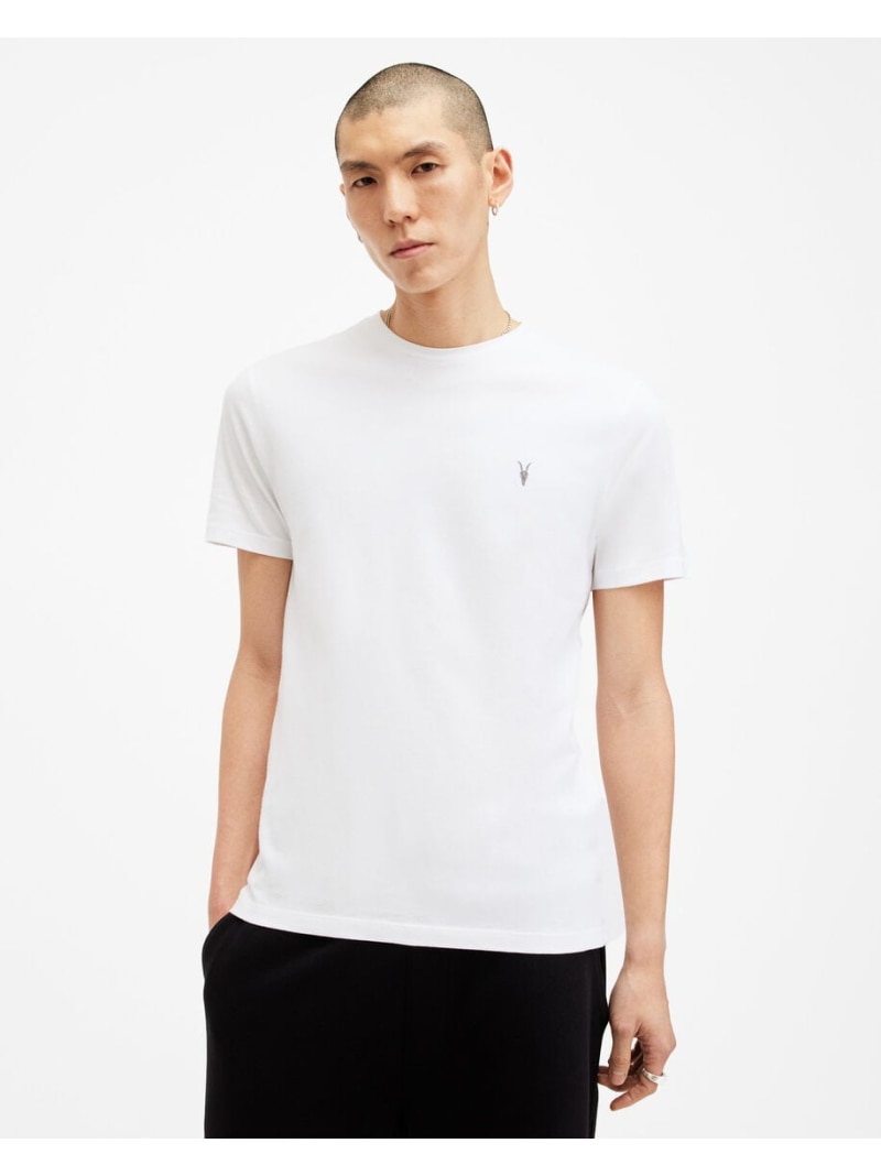 ALLSAINTS (M)BRACE SS CREW オールセインツ トップス カットソー・Tシャツ ホワイト【送料無料】