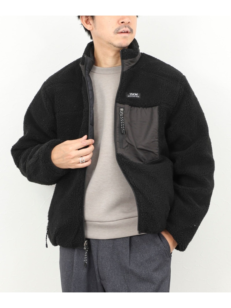 楽天市場】【TAION/タイオン】リバーシブル ボア×ダウンブルゾン 24AW