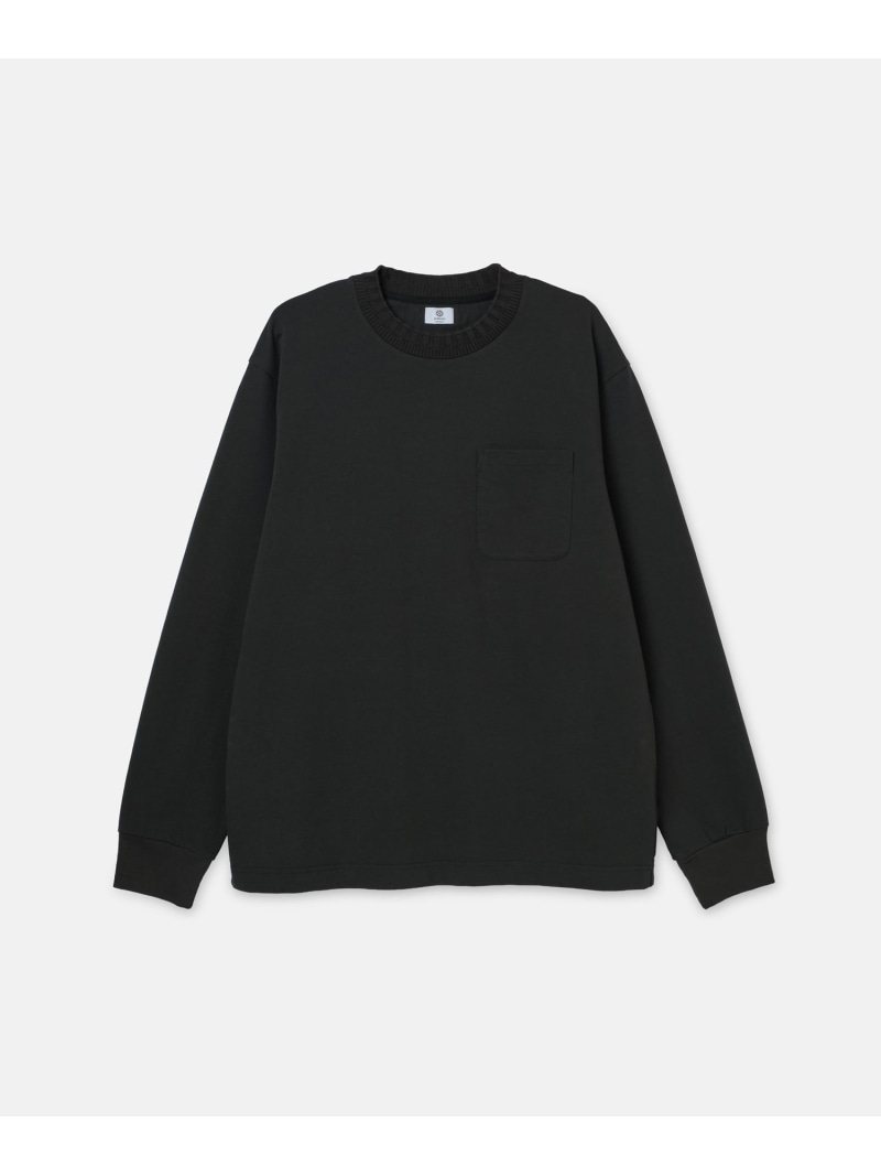 SEAGREEN KNIT RIB LONG T-SHIRT タトラスコンセプトストア トップス カットソー・Tシャツ ブラック ホワイト ネイビー【送料無料】