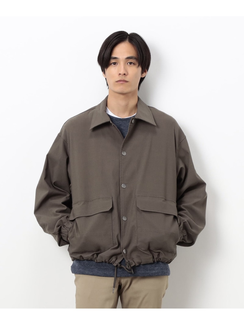 【SALE/10%OFF】COMME CA ISM GUM ストレッチ コーチ ジャケット コムサイズム ジャケット・アウター ブルゾン・ジャンパー カーキグリーン ブラック【RBA_E】【送料無料】| Fashion Men