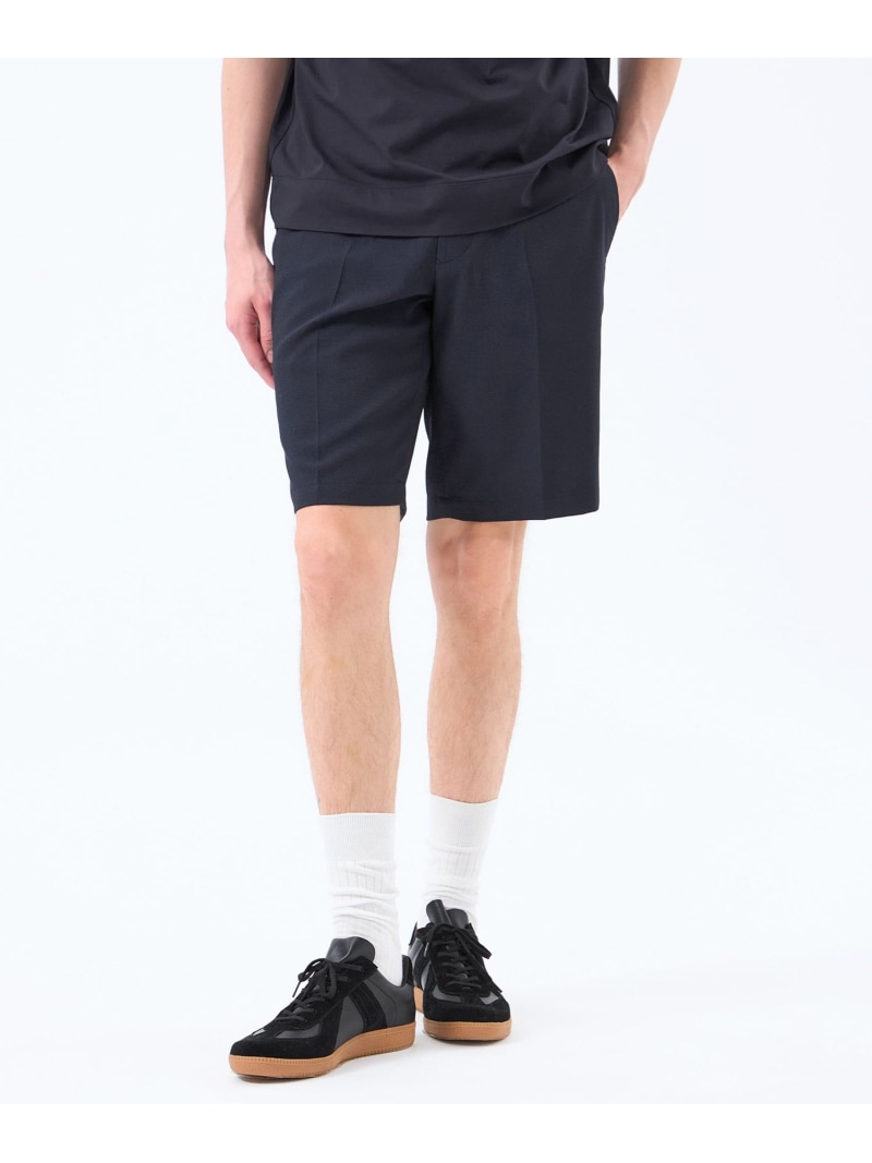 【SALE／25%OFF】MACKINTOSH PHILOSOPHY トロッター エラスティックショーツ サッカーストライプ マッキントッシュ フィロソフィー パンツ その他のパンツ ネイビー ブルー【RBA_E】【送料無料】 9,504円