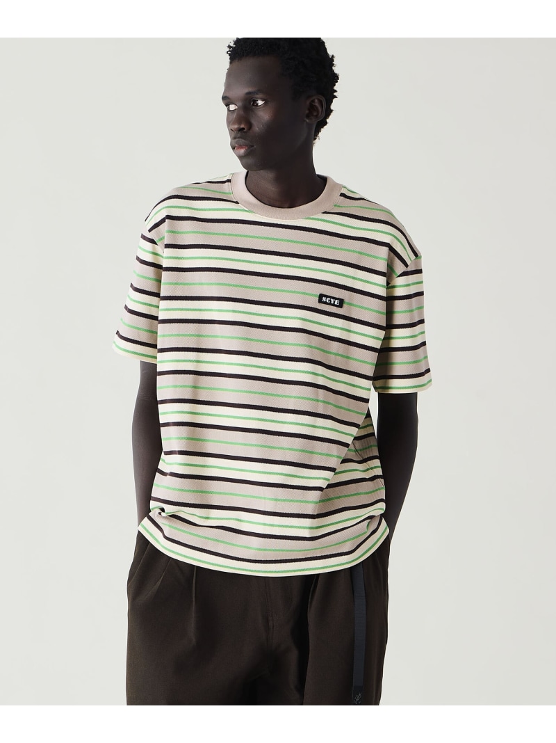 【SALE／20%OFF】Bshop SCYE BASICS ｜ 綿織物 鹿の子間借り人プルオーバー MEN 司教 トップス カットソー・プルオーバー 緑であること パープル【RBA_E】【貨物輸送無料】