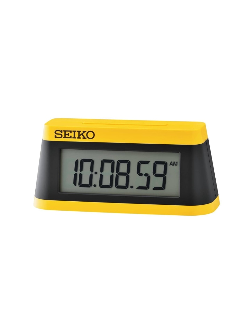 HIROB Web限定 SEIKO SQ818Y SPORTS TIMER CLOCK ヒロブ インテリア・生活雑貨 時計 イエロー【送料無料】
