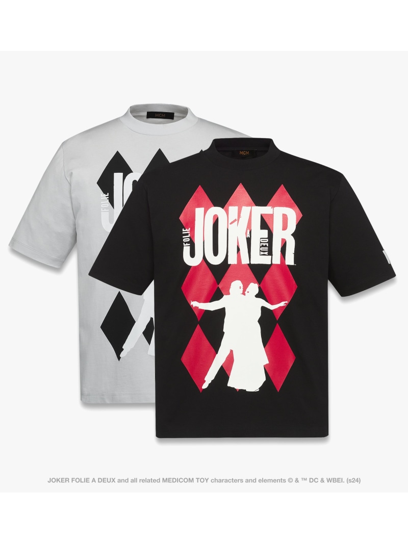 MCM MCM X JOKER T-Shirt エムシーエム トップス カットソー・Tシャツ ホワイト ブラック【送料無料】| Fashion Men