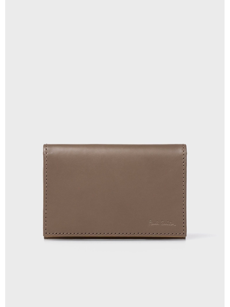 Paul Smith ストライプカラードエッジ 名刺入れ ポール・スミス 財布・ポーチ・ケース 財布 ブラック ベージュ【送料無料】