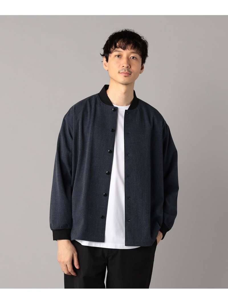 【SALE/40%OFF】β MEN ストレッチツイルシャツ ブルゾン コムサメン ジャケット・アウター ブルゾン・ジャンパー ブラック ネイビー【RBA_E】【送料無料】| Fashion Men