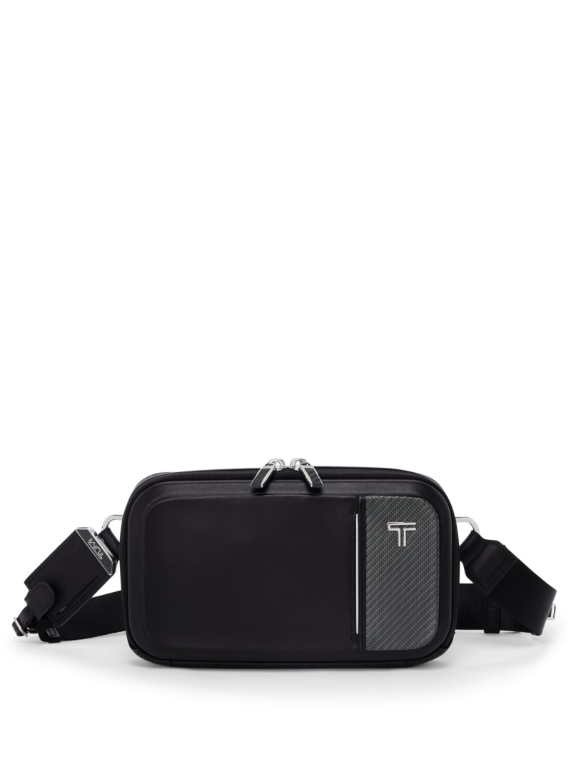 TUMI 【TUMI堅苦しさ店】5年引きうける ARRIVE 「メッシーナ」コンパクト・スリング トゥミ 御徒面子 ボディバッグ・ウエストポーチ 黒いこと【貨物輸送無料】