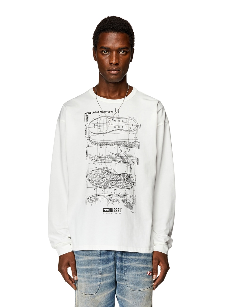 DIESEL 長袖Tシャツ　スウェット　トップス DIESEL｜メンズ Tシャツ 長袖 | Rakuten Fashion(楽天