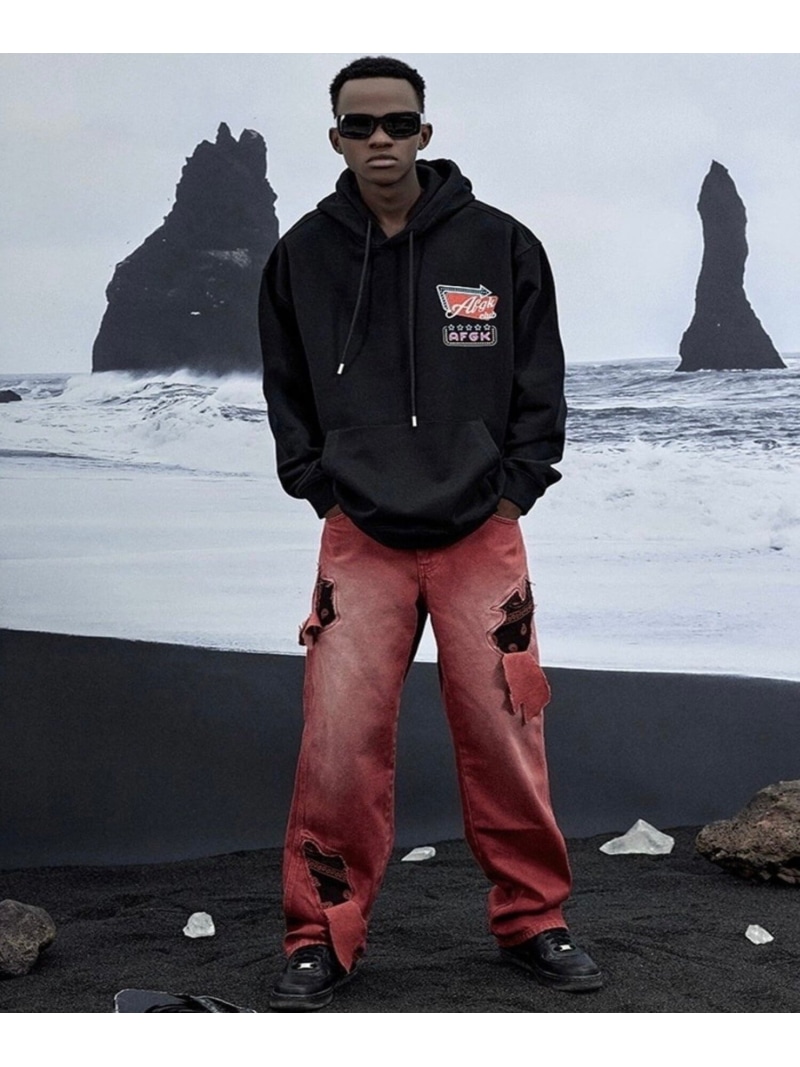 【SALE／20%OFF】A FEW GOOD KIDS 【A FEW GOOD KIDS】CLUB STAR HOODIE ネバーマインドザエックスユー／チカシツプラス トップス パーカー・フーディー ブルー グリーン ブラック【RBA_E】【送料無料】