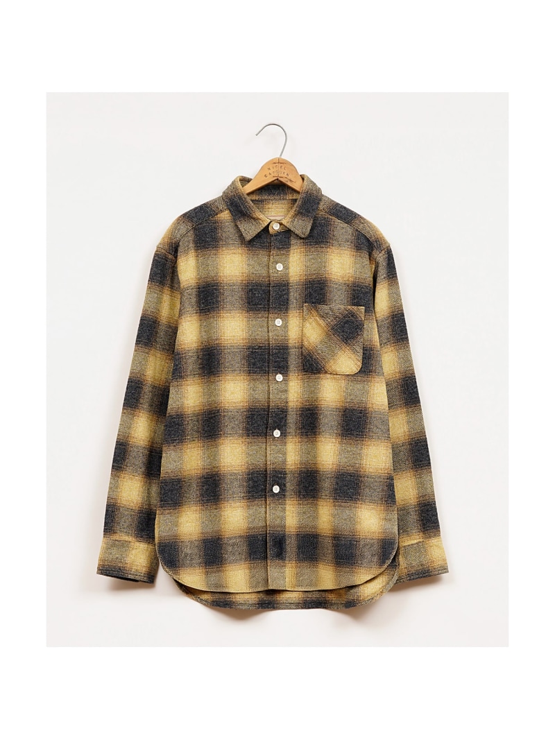 【SALE／30%OFF】Nigel Cabourn 【公式】ナイジェル・ケーボン / UNISEX / ワークシャツ ナイジェル・ケーボン トップス シャツ・ブラウス ブルー イエロー【RBA_E】【送料無料】