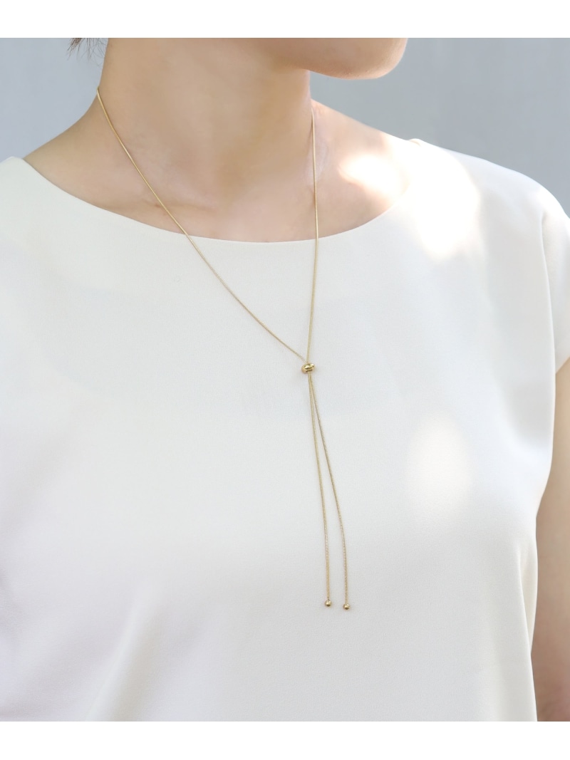 ieLS 「ieLS」ステンレス スライドネックレス クークロワッサン アクセサリー・腕時計 ネックレス ゴールド シルバー【送料無料】