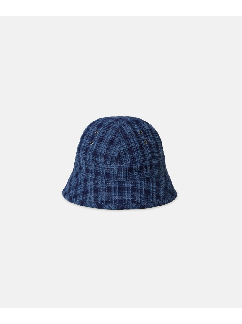 SEAGREEN INDIGO CHECK HAT タトラスコンセプトストア 帽子 ハット ネイビー ブルー【送料無料】