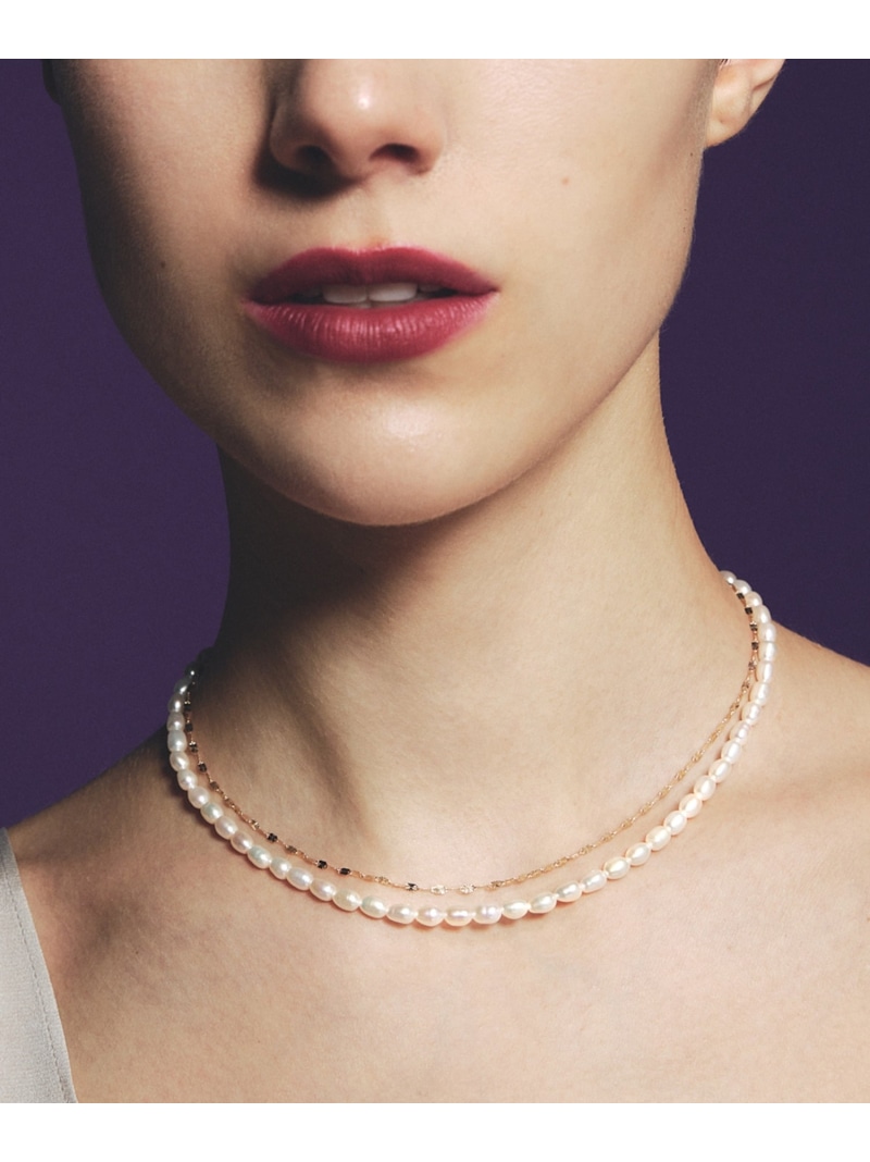 les bon bon les bon bon/mellow pearl choker BOB542 セットアップセブン アクセサリー・腕時計 チョーカー ホワイト【送料無料】