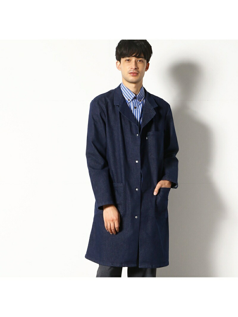 楽天市場 Sale 50 Off Comme Ca Commune Isko コンフォートストレッチデニム ショップコート コムサイズム コート ジャケット ステンカラーコート ネイビー Rba E 送料無料 Rakuten Fashion Men