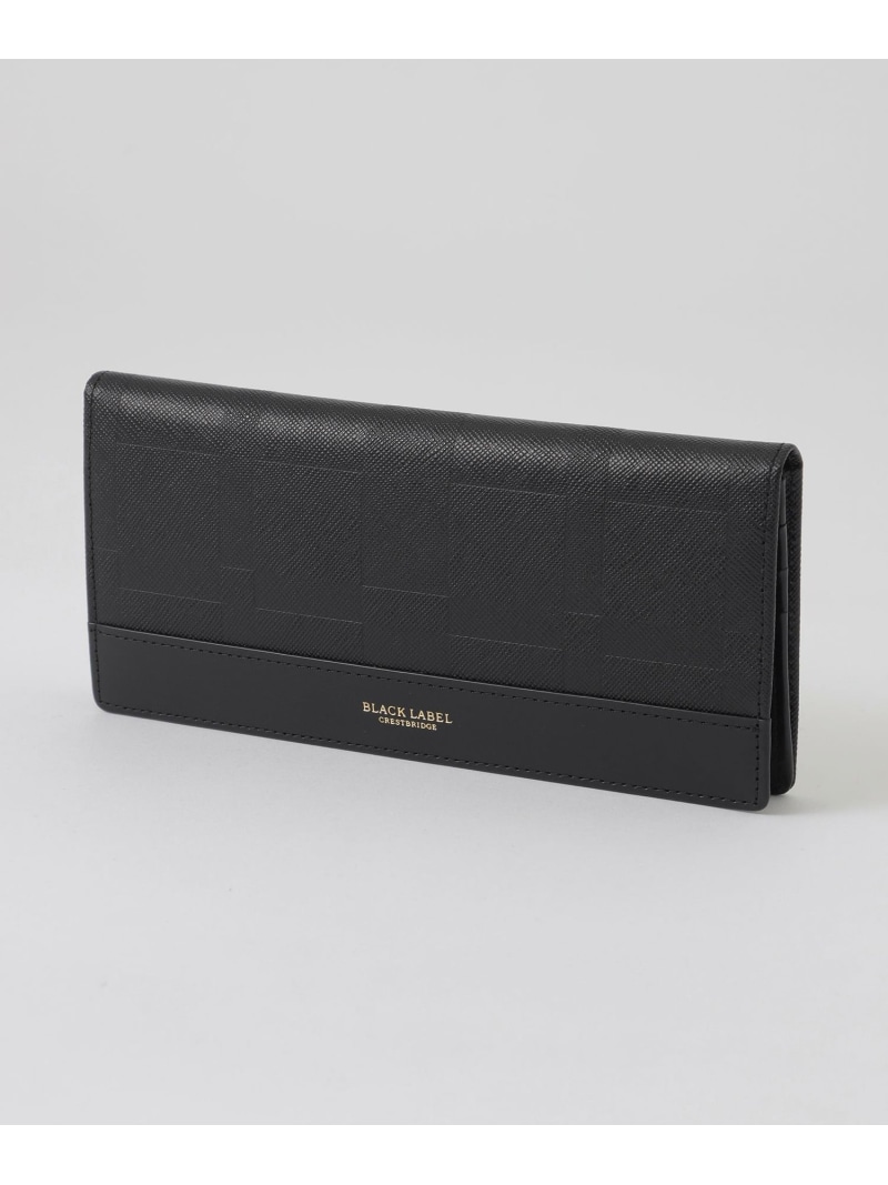 【新品未使用】ブラックレーベルクレストブリッジ トーナルチェック長財布 黒 BLACK LABEL CRESTBRIDGE（ブラックレーベル クレストブリッジ） 財布