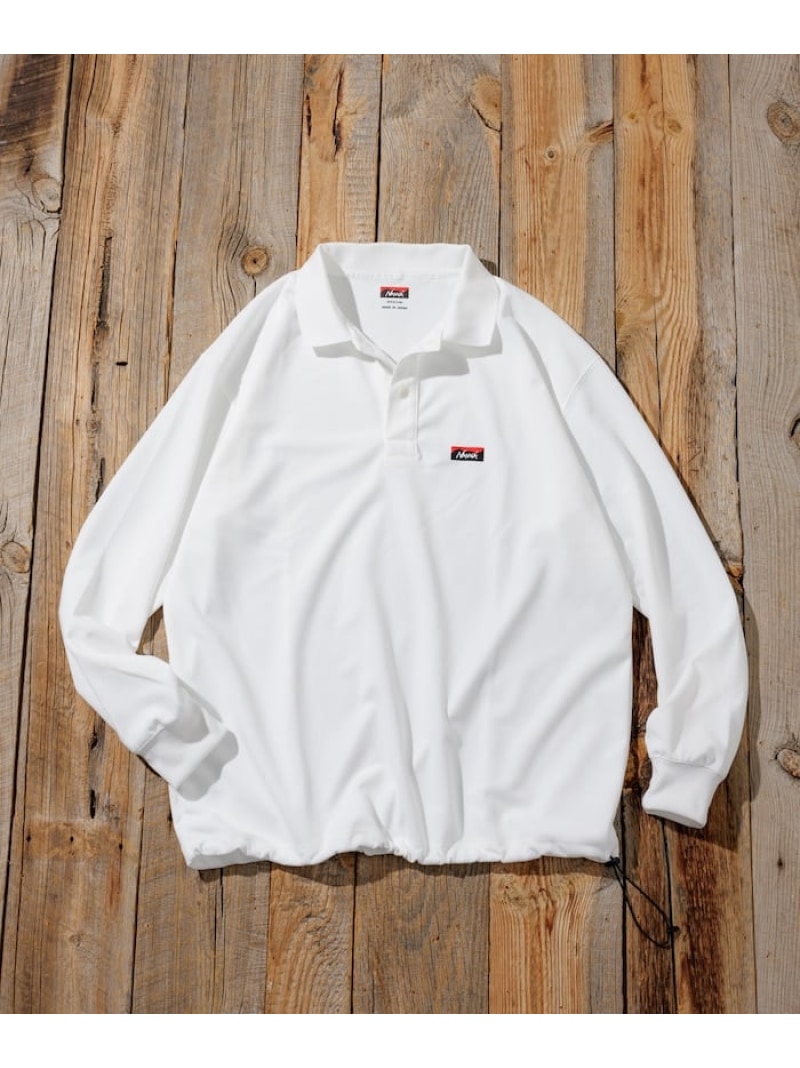 【SALE／30%OFF】NANGA 別注 neo-PRO スピンドル ワンポイントロゴ ロングスリーブポロシャツ/日本製/遮熱/UVカット/吸水速乾 25AW フリークスストア トップス ポロシャツ ブラウン ホワイト グレー ブラック【RBA_E】【送料無料】