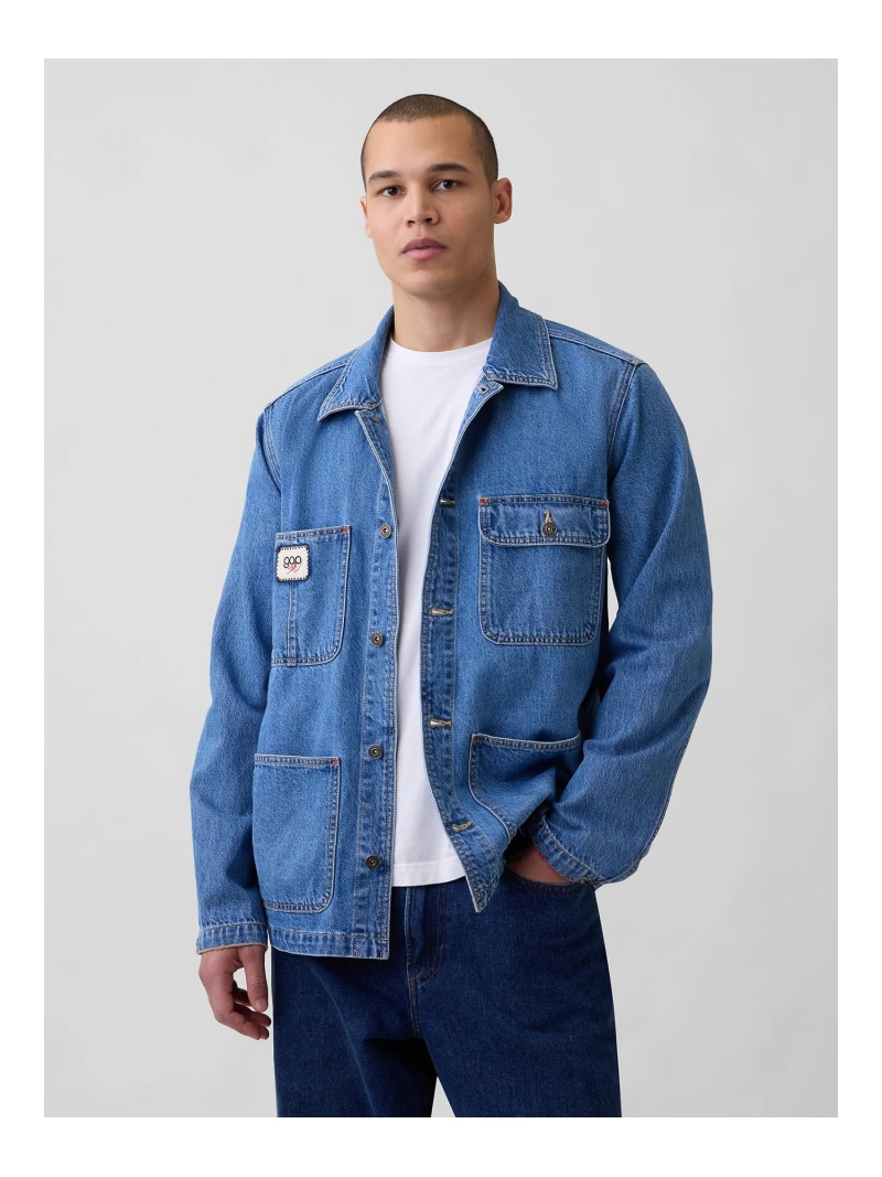 GAP (U)Gap × Sean Wotherspoon デニムチョアジャケット 透き間 ジャケット・アウター ジーンズ上衣 青色【貨物輸送無料】