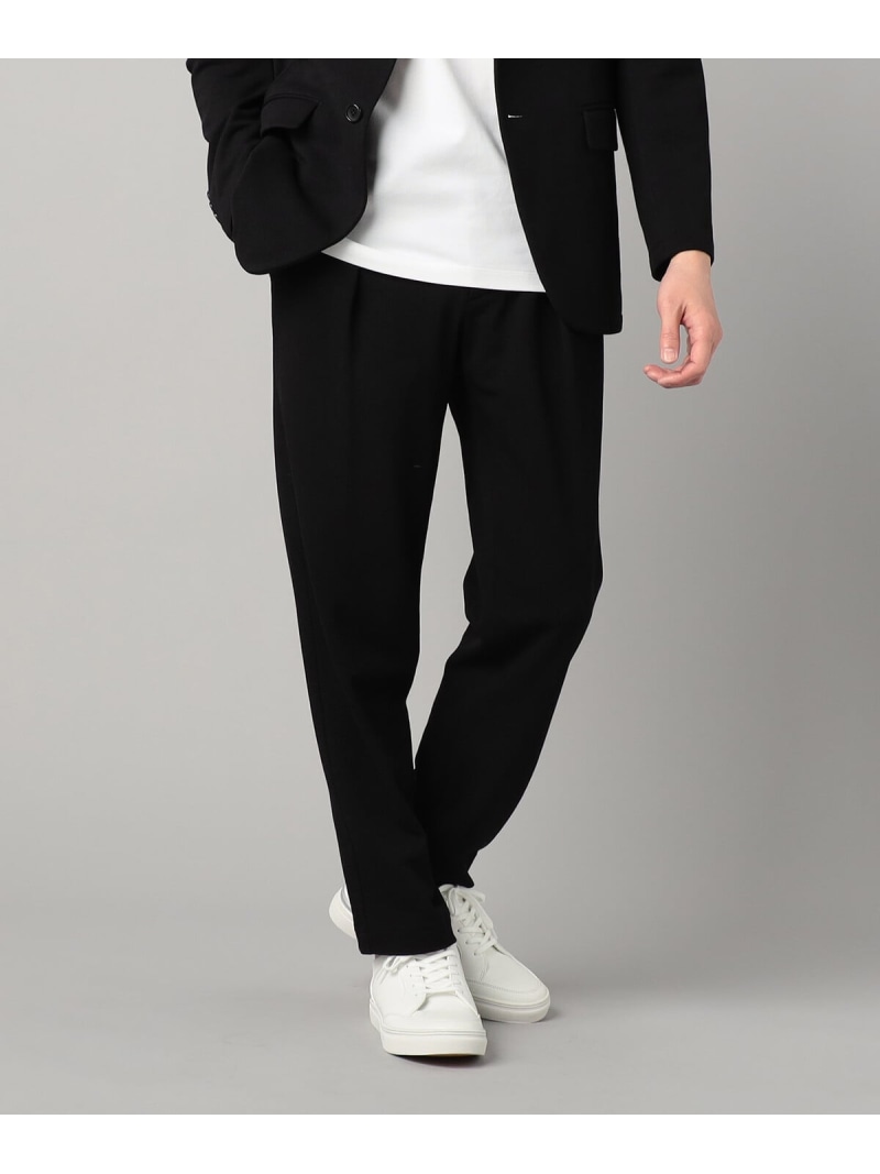 【SALE／40%OFF】COMME CA MEN 【セットアップ相応う】泉州編み和紙カノコ インタックパンツ コムサメン ズボン下 スラックス・御召しものズボン下 薄墨色 黒いこと【RBA_E】【貨物輸送無料】
