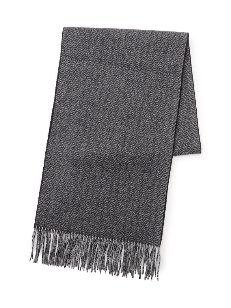 【SALE／20%OFF】J.PRESS リバーシブル カシミヤマフラー ジェイプレス ファッション雑貨 マフラー・ストール・ネックウォーマー ネイビー【RBA_E】【送料無料】