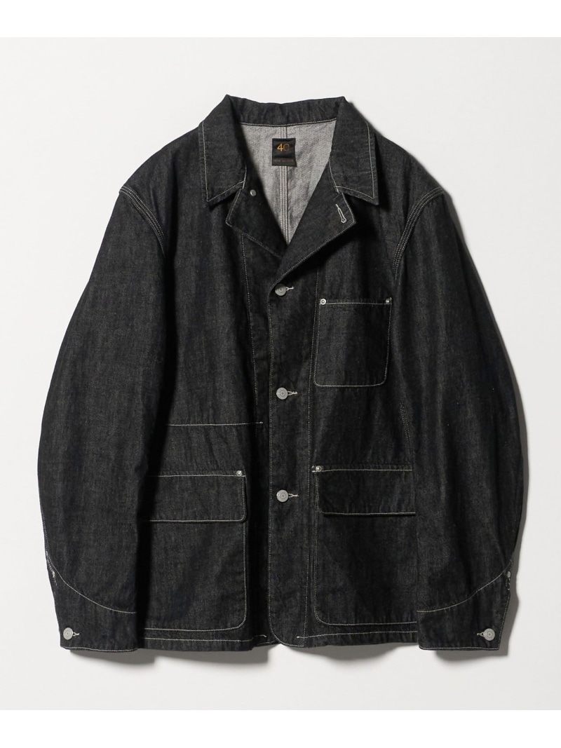 UNITED ARROWS 【別注】＜SCYE BASICS＞ ブラックデニム チョアジャケット ユナイテッドアローズ ジャケット・アウター カバーオール・ワークジャケット ブラック【送料無料】
