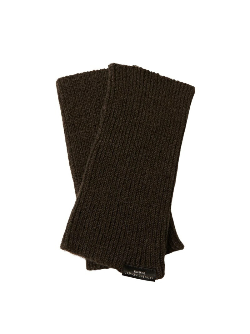 KATHARINEHAMNETTLONDONKATHARINEHAMNETTLONDON/(U)RECYCLEWOOLARMWARMER-SHORTリバースプロジェクトストアファッション雑貨手袋ブラウングレーグリーン【送料無料】