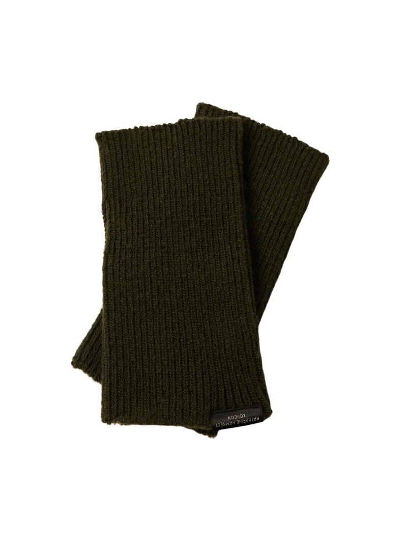 KATHARINEHAMNETTLONDONKATHARINEHAMNETTLONDON/(U)RECYCLEWOOLARMWARMER-SHORTリバースプロジェクトストアファッション雑貨手袋ブラウングレーグリーン【送料無料】