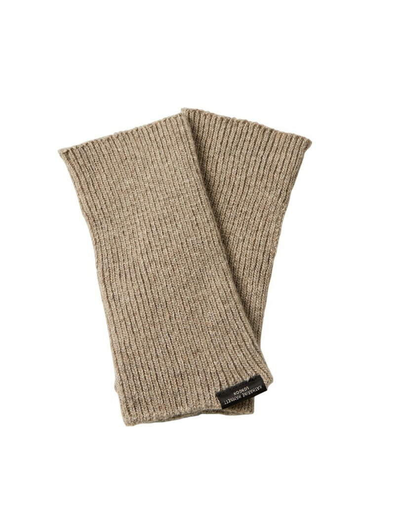 KATHARINEHAMNETTLONDONKATHARINEHAMNETTLONDON/(U)RECYCLEWOOLARMWARMER-SHORTリバースプロジェクトストアファッション雑貨手袋ブラウングレーグリーン【送料無料】