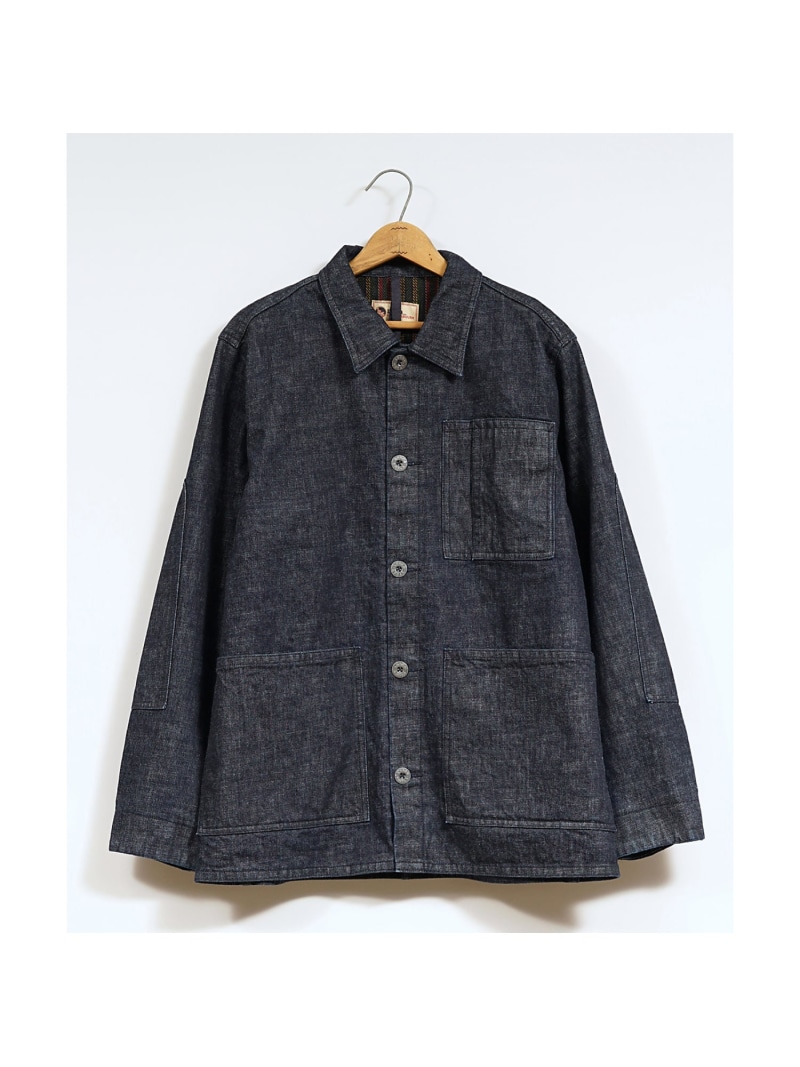 【SALE／30%OFF】Nigel Cabourn 【堅苦しさ】ナイジェル・ケーボン / MAN / チョアコート - ジーンズ ナイジェル・ケーボン ジャケット・アウター 上衣・前掛け 青碧【RBA_E】【貨物輸送無料】