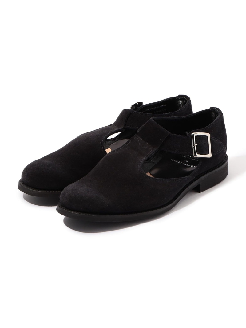 TOMORROWLAND GOODS 【別注】SANDERS MILITARY SANDAL スエードクロス シューズ トゥモローランド シューズ・靴 余分の物のシューズ・靴 黒いこと ベージュ【貨物輸送無料】