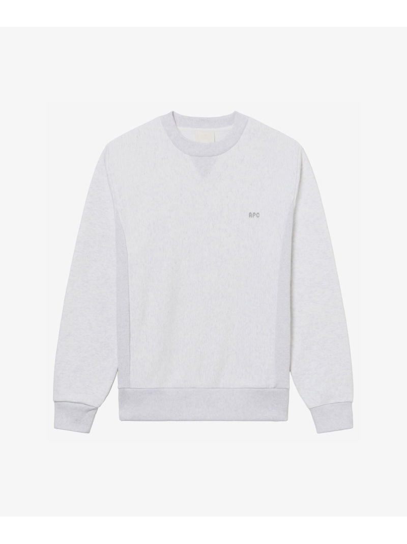 A.P.C. 406 ロゴパッチ付スウェットシャツ アー・ぺー・セー トップス スウェット・トレーナー グレー【送料無料】