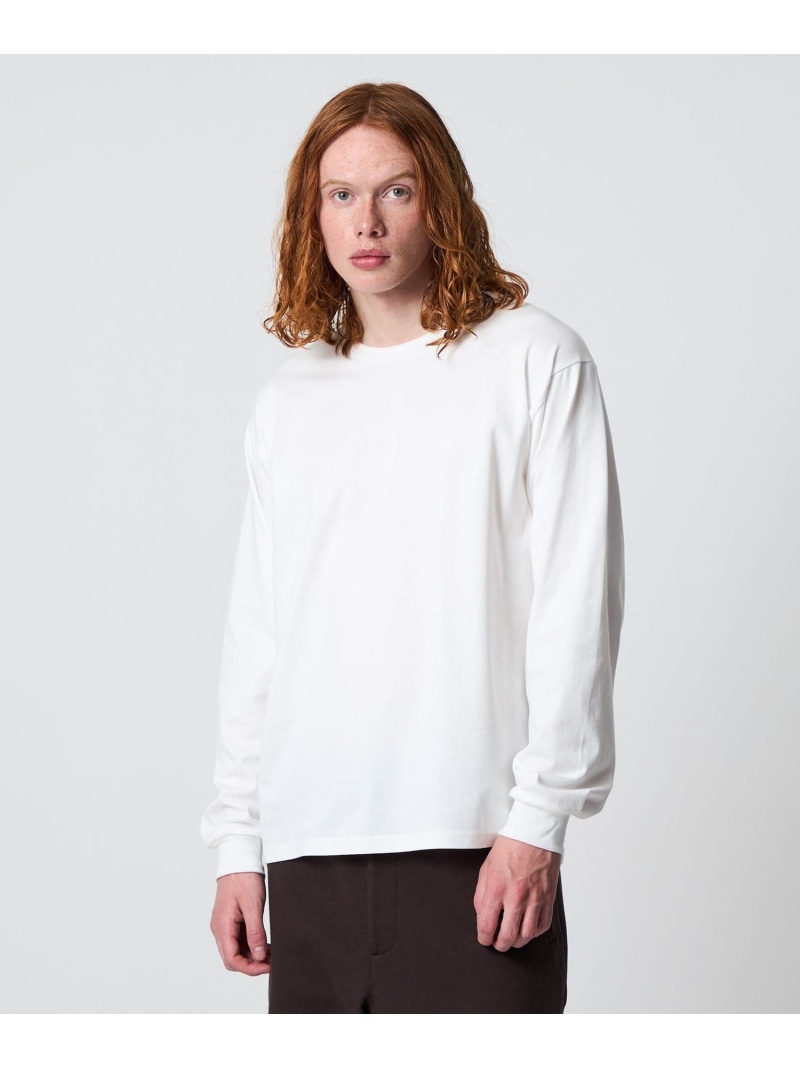 UNITED ARROWS & SONS ＜UNITED ARROWS & SONS＞ PLAIN L/SLEEVE TEE/ロングスリーブTシャツ ユナイテッドアローズ トップス カットソー・Tシャツ グレー ホワイト ブラック【送料無料】