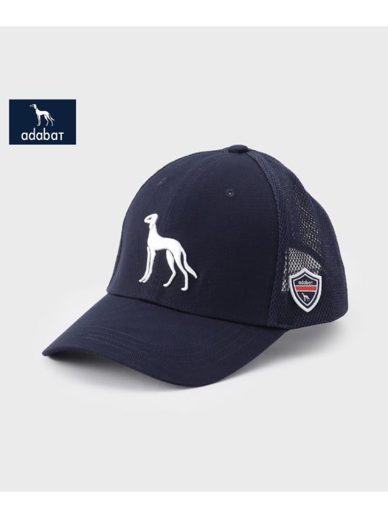 adabat 【新レーベル ADABAT NAVY】サルーキメッシュキャップ アダバット 帽子 キャップ ネイビー ブラック【送料無料】