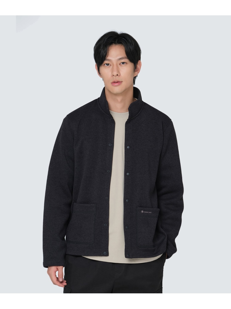 Snow Peak Knit cardigan スノーピーク トップス カーディガン ベージュ グレー【送料無料】