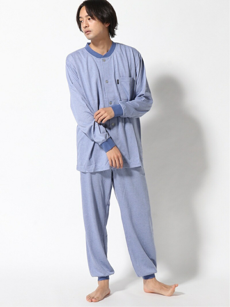 コンビニ受取対応商品 Lanvin Collection Lanvin Collection バーズアイニットパジャマ レナウンインクス インナー ナイトウェア ルームウェア その他 ブルー 人気ショップが最安値挑戦 Addmarkgroup Com