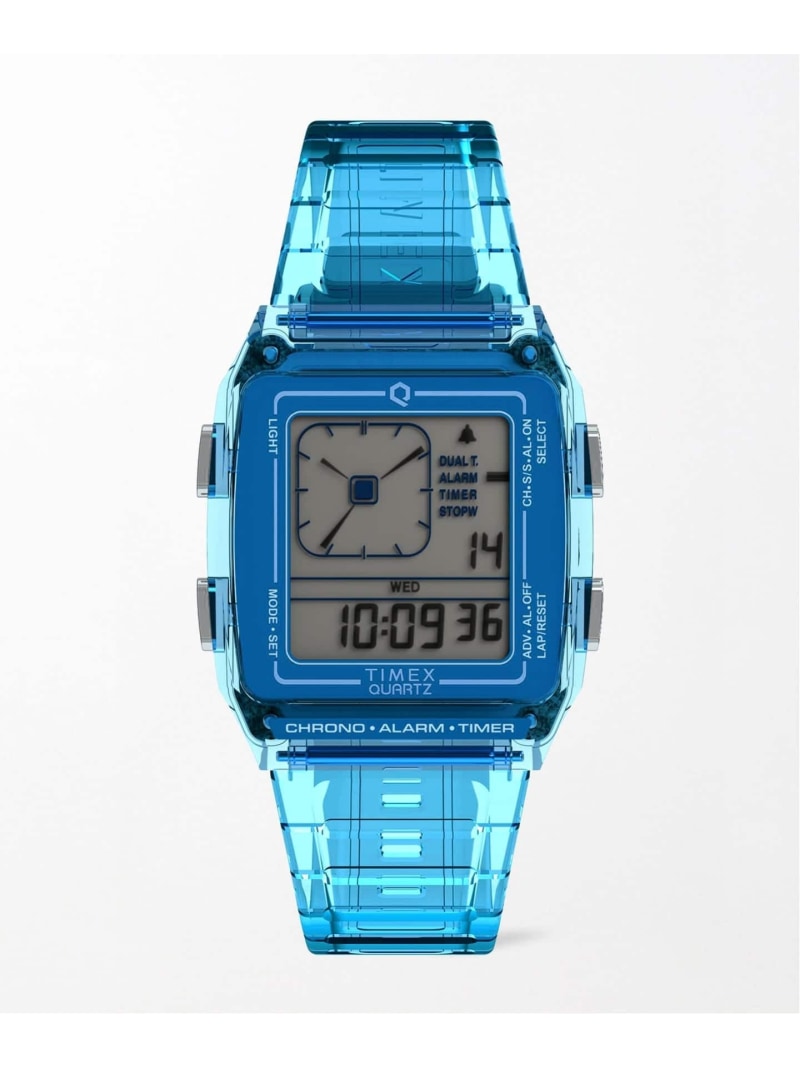 HIROB TIMEX Q LCA x-tw2w45100 Blue トランスパレント ヒロブ 付属物・ウォッチ ウォッチ【貨物輸送無料】 腕時計-メンズ腕時計